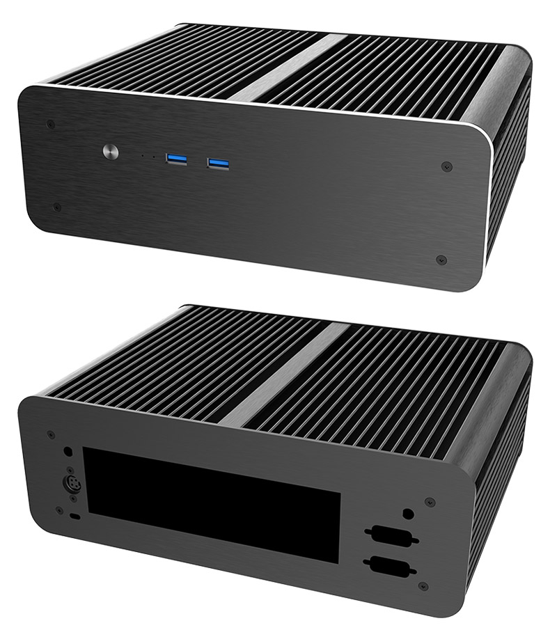 Akasa Euler MX2 Mini-ITX Enclosure (up to 35W TDP) <b>[A-ITX56-S1B]</b>