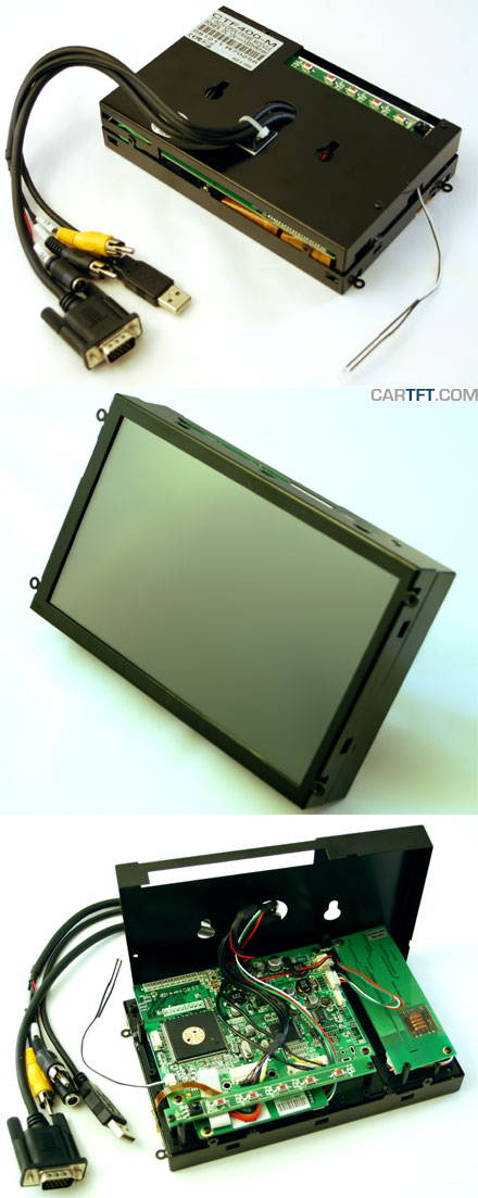 CTF400<b>-ML</b> - VGA 7" TFT - Touchscreen USB - Video - <b>OPEN-FRAME (LED Backlight)</b>