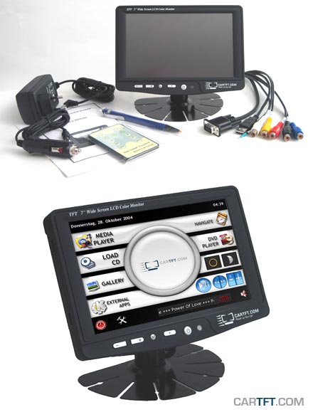 CTF700<b>-SP</b> - VGA 7" TFT - Touchscreen USB - PAL/NTSC -  IR - Audio <b>(500 nits) [LED-Backlight]</b> (<b>XENARC PIN-kompatibel</b>)