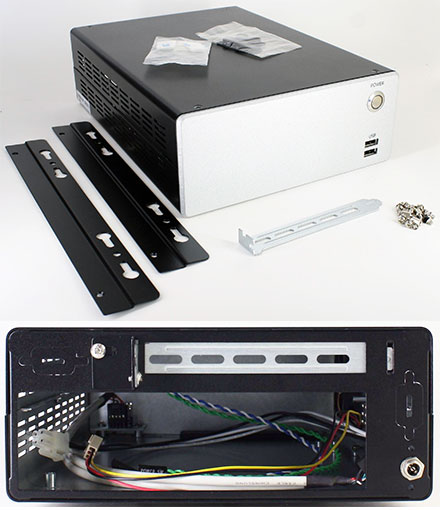 M350 Mini-ITX enclosure (2x 2.5", 1x PCI)