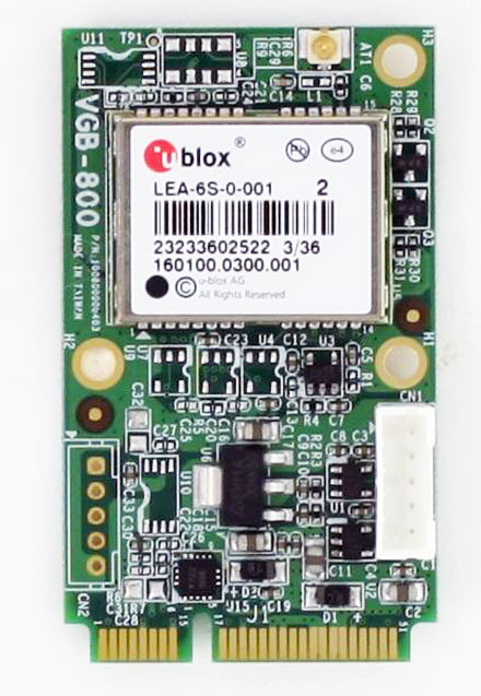 VDB-800SG Mini-PCIe GPS (u-blox6 GPS with G-Sensor)